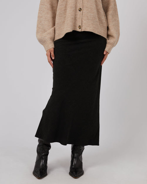 All About Eve-Leyla Maxi Skirt Black-Edge Clothing