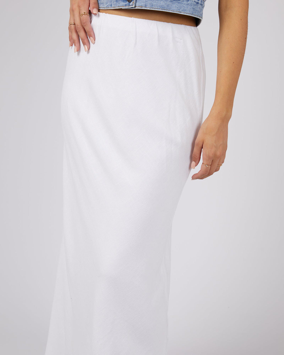 All About Eve-Leyla Maxi Skirt Vintage White-Edge Clothing