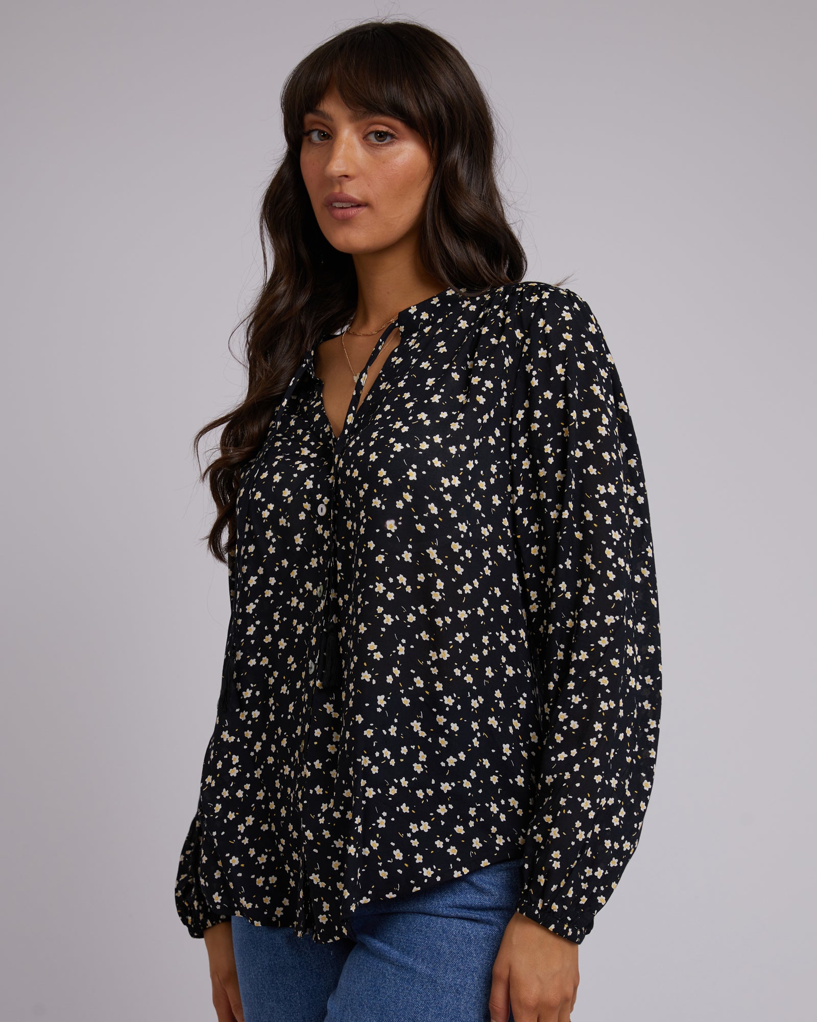 Lily Rocks Shirt Lily Floral Print Shirt - Edge Clothing
