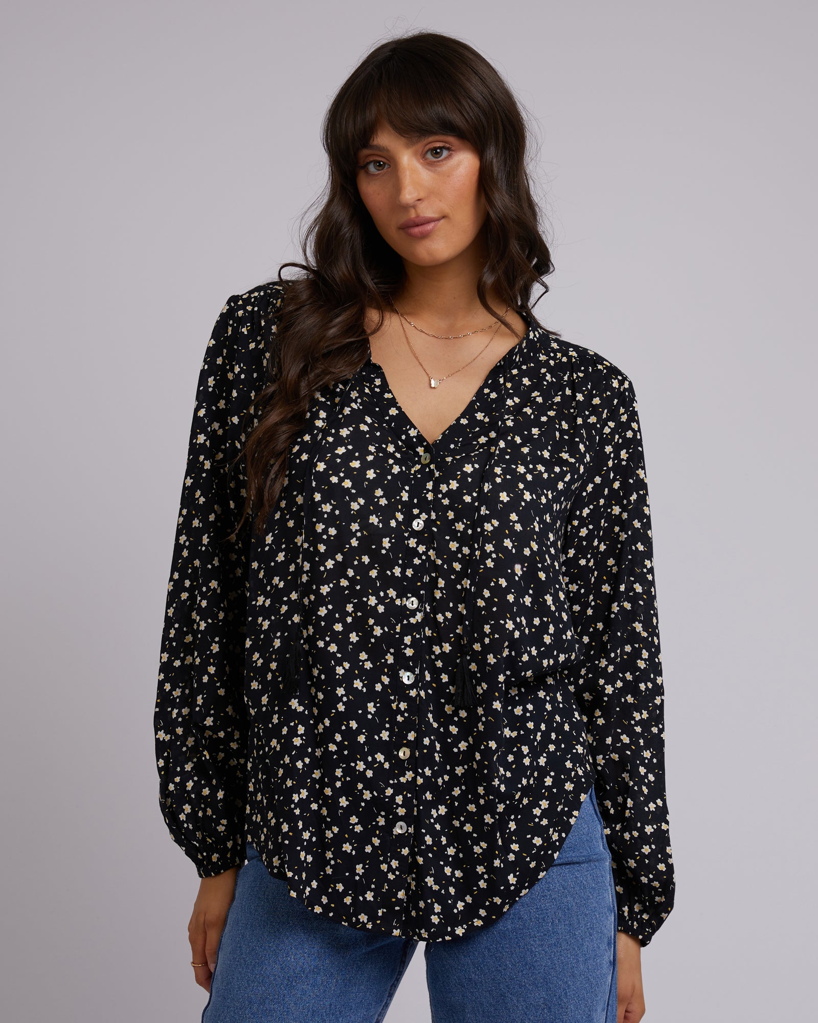 Lily Rocks Shirt Lily Floral Print Shirt - Edge Clothing
