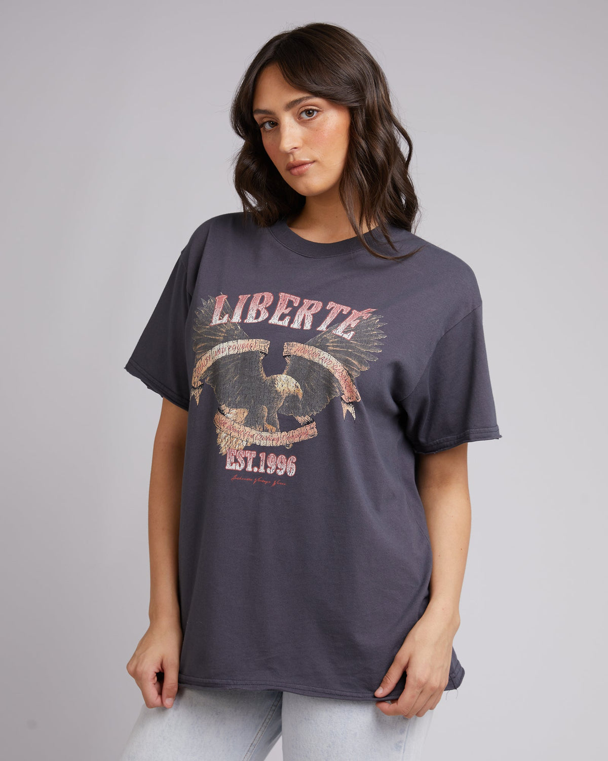 All About Eve-Loyal Tee Washed Black-Edge Clothing