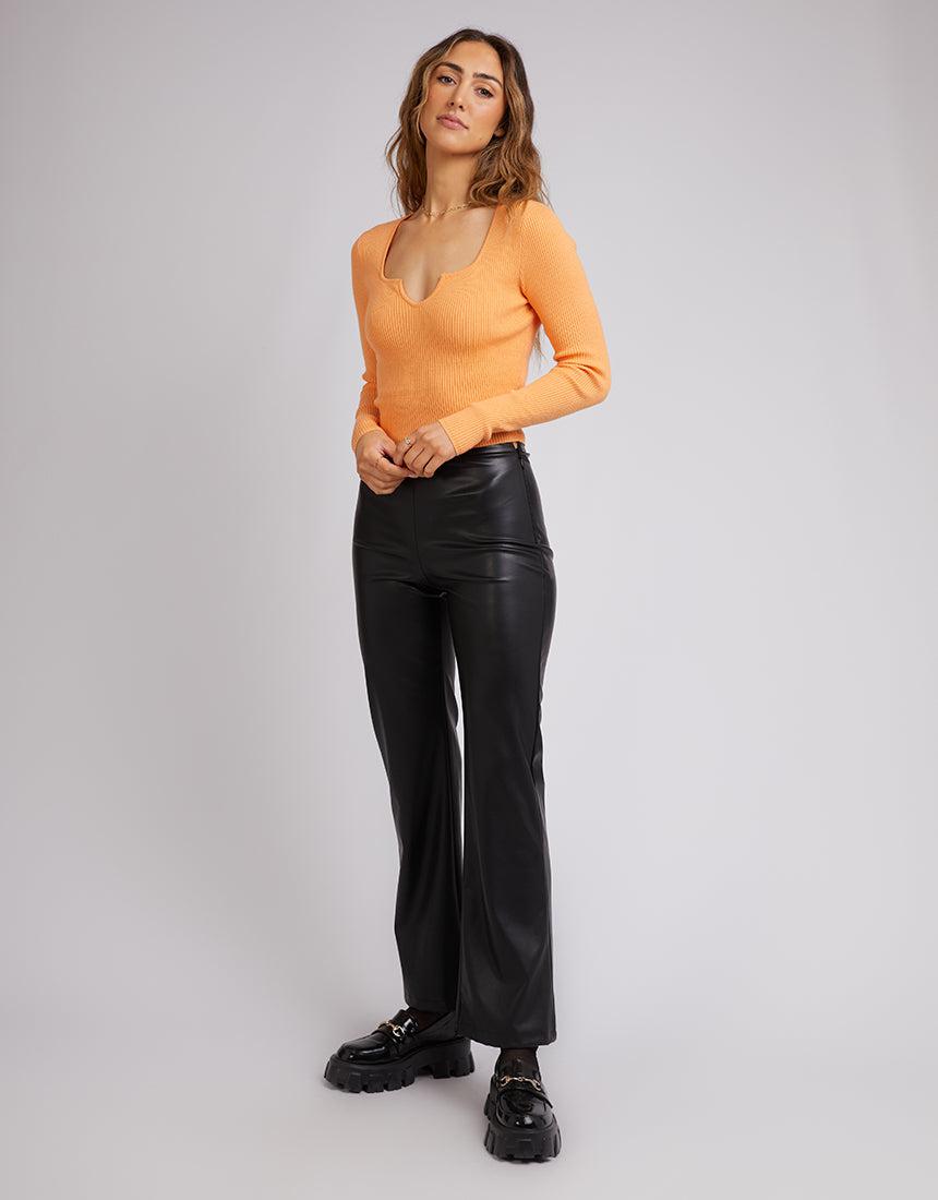 All About Eve-Mae Knit Top Orange-Edge Clothing