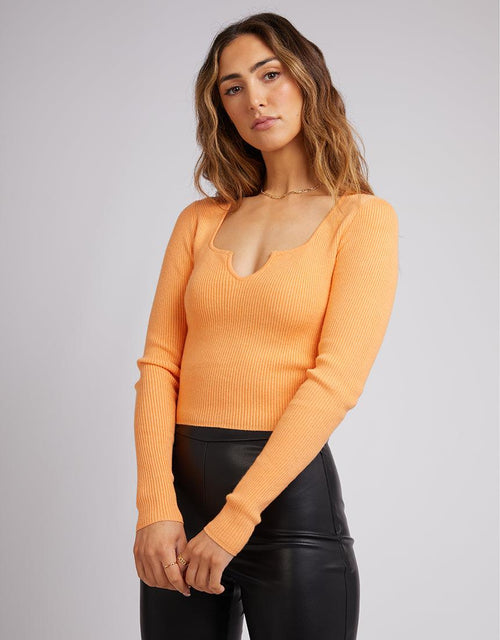 All About Eve-Mae Knit Top Orange-Edge Clothing