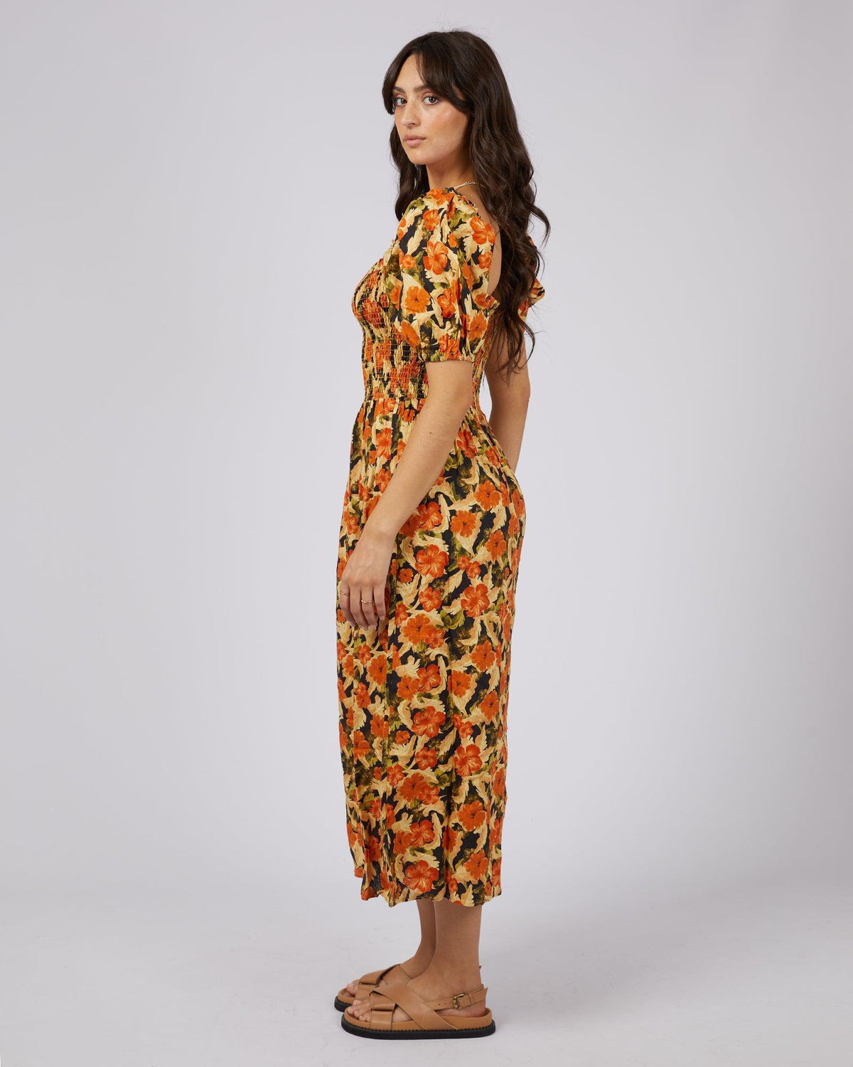 All About Eve-Margot Floral Print Midi Dress-Edge Clothing