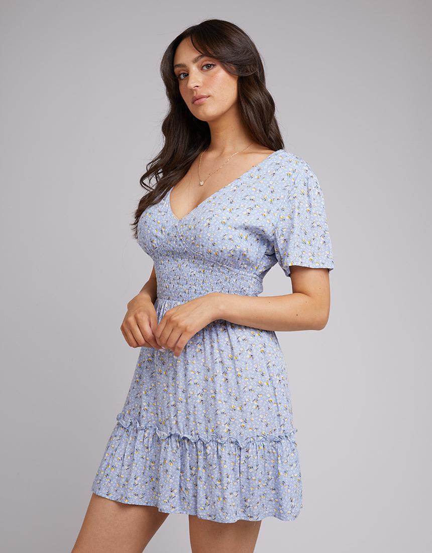 All About Eve-Maxine Floral Mini Dress Print-Edge Clothing