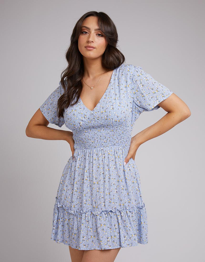 All About Eve-Maxine Floral Mini Dress Print-Edge Clothing