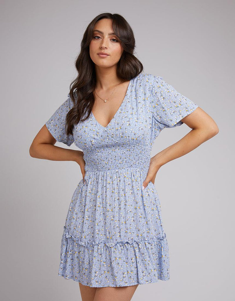 All About Eve-Maxine Floral Mini Dress Print-Edge Clothing
