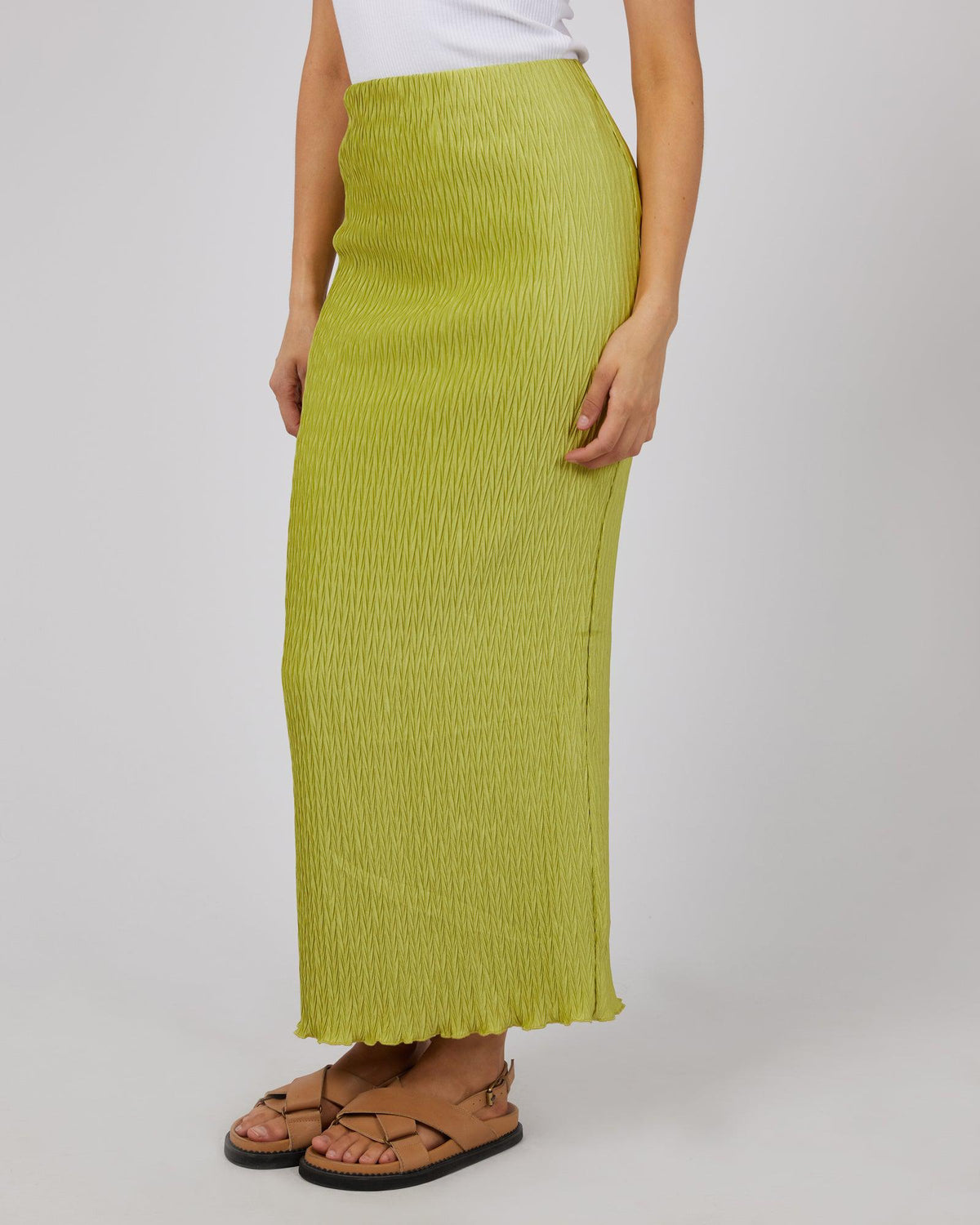 All About Eve-Maxinne Maxi Skirt Green-Edge Clothing