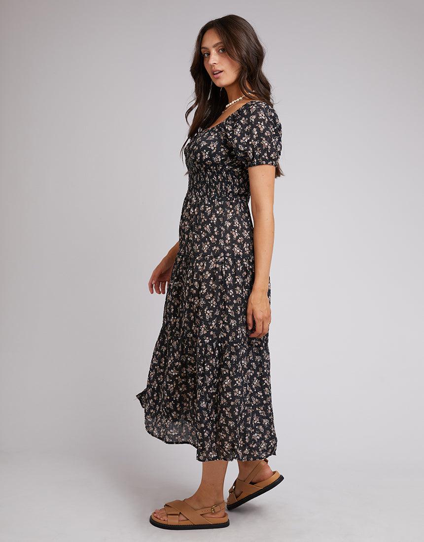 All About Eve-Maya Floral Maxi Dress Black-Edge Clothing
