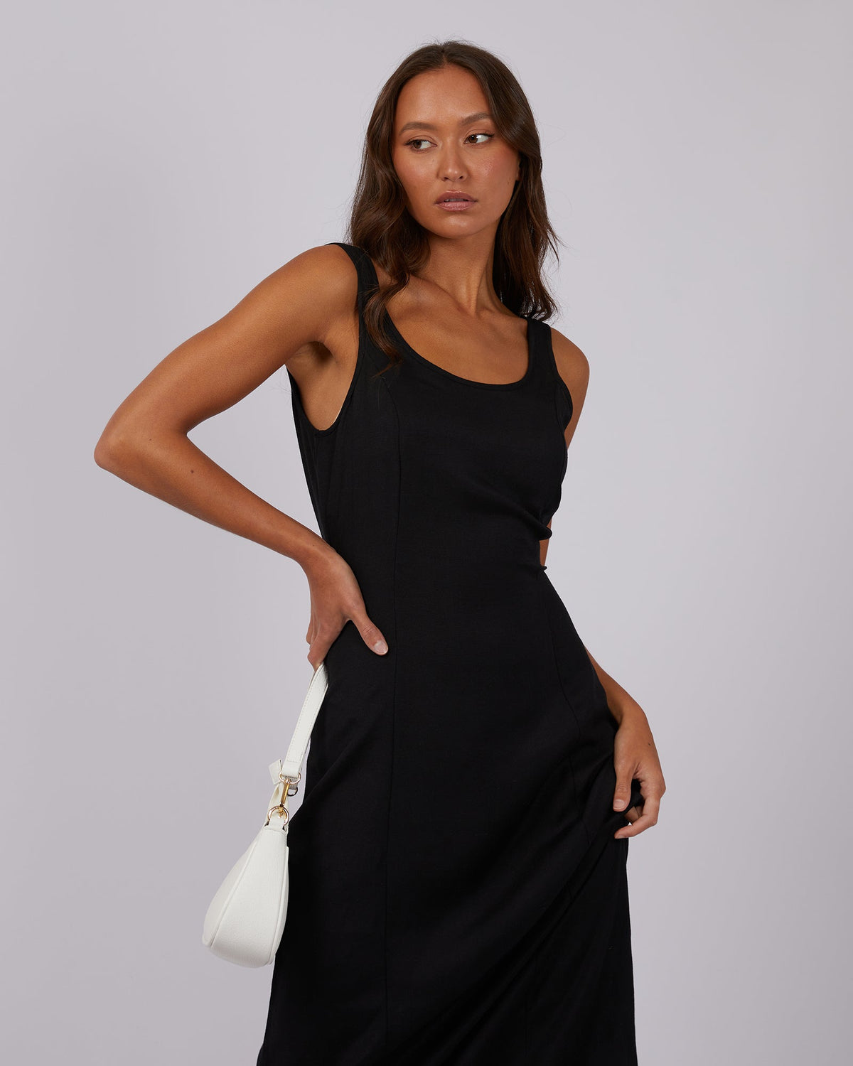 All About Eve-Natalia Maxi Dress Black-Edge Clothing