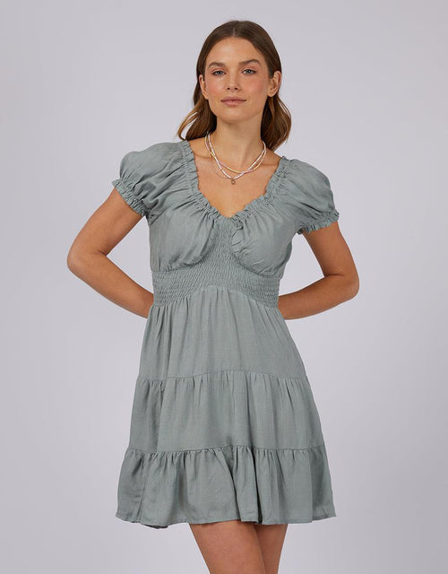 All About Eve-Natalia Mini Dress Teal-Edge Clothing