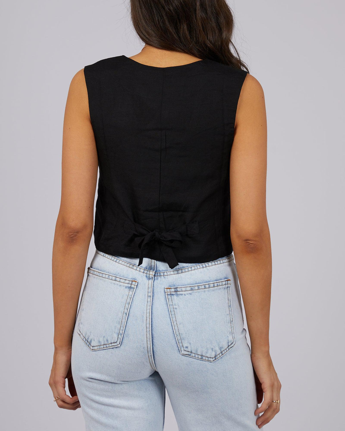 All About Eve-Natalia Vest Black-Edge Clothing