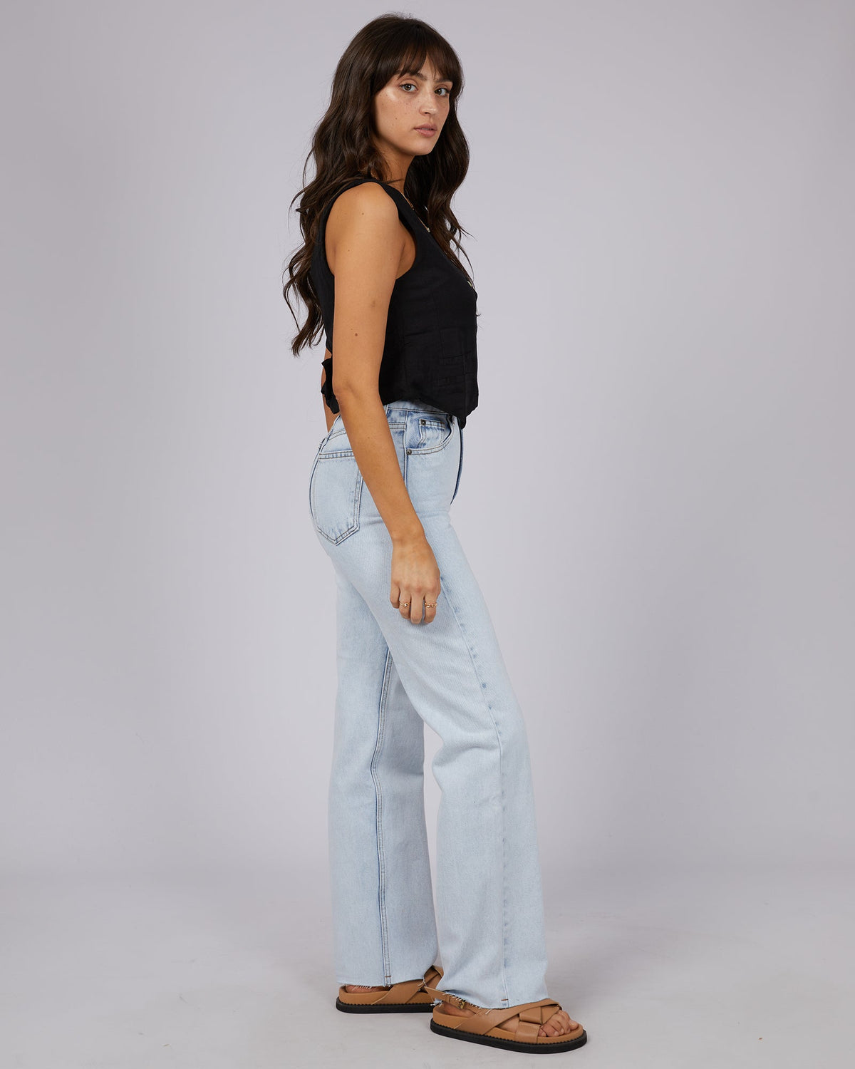 All About Eve-Natalia Vest Black-Edge Clothing
