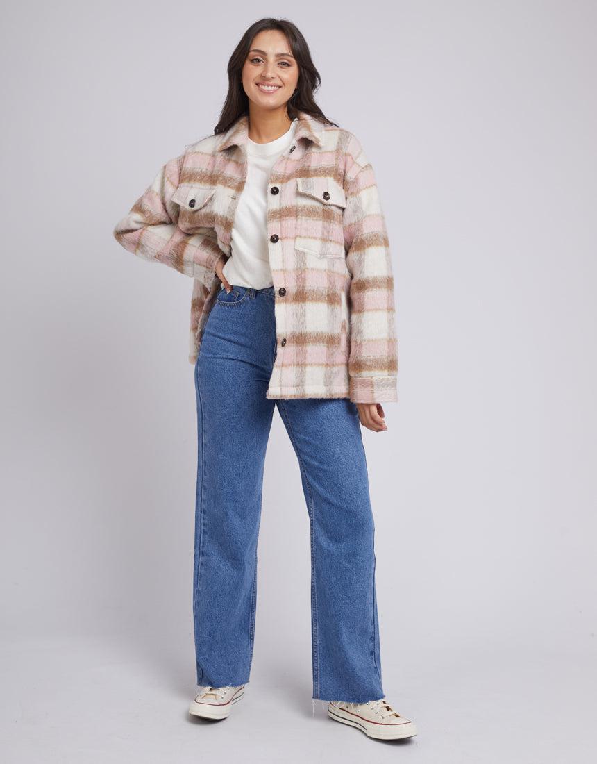 All About Eve-Nina Check Shacket Check-Edge Clothing