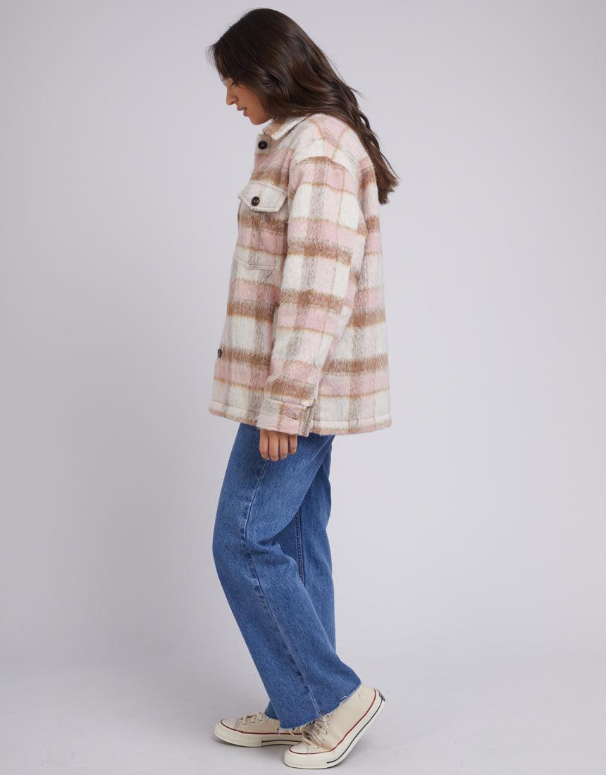 All About Eve-Nina Check Shacket Check-Edge Clothing