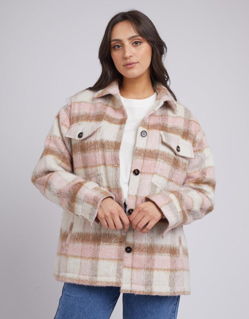 All About Eve-Nina Check Shacket Check-Edge Clothing