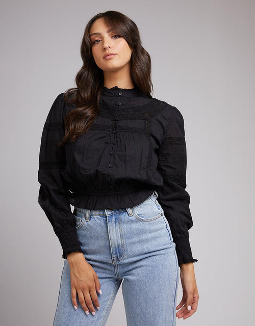 All About Eve-Paige Top Black-Edge Clothing
