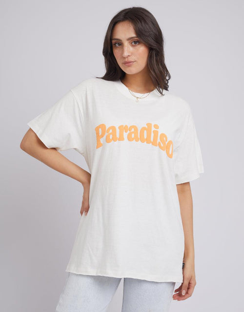All About Eve-Paradiso Vibes Tee Vintage White-Edge Clothing