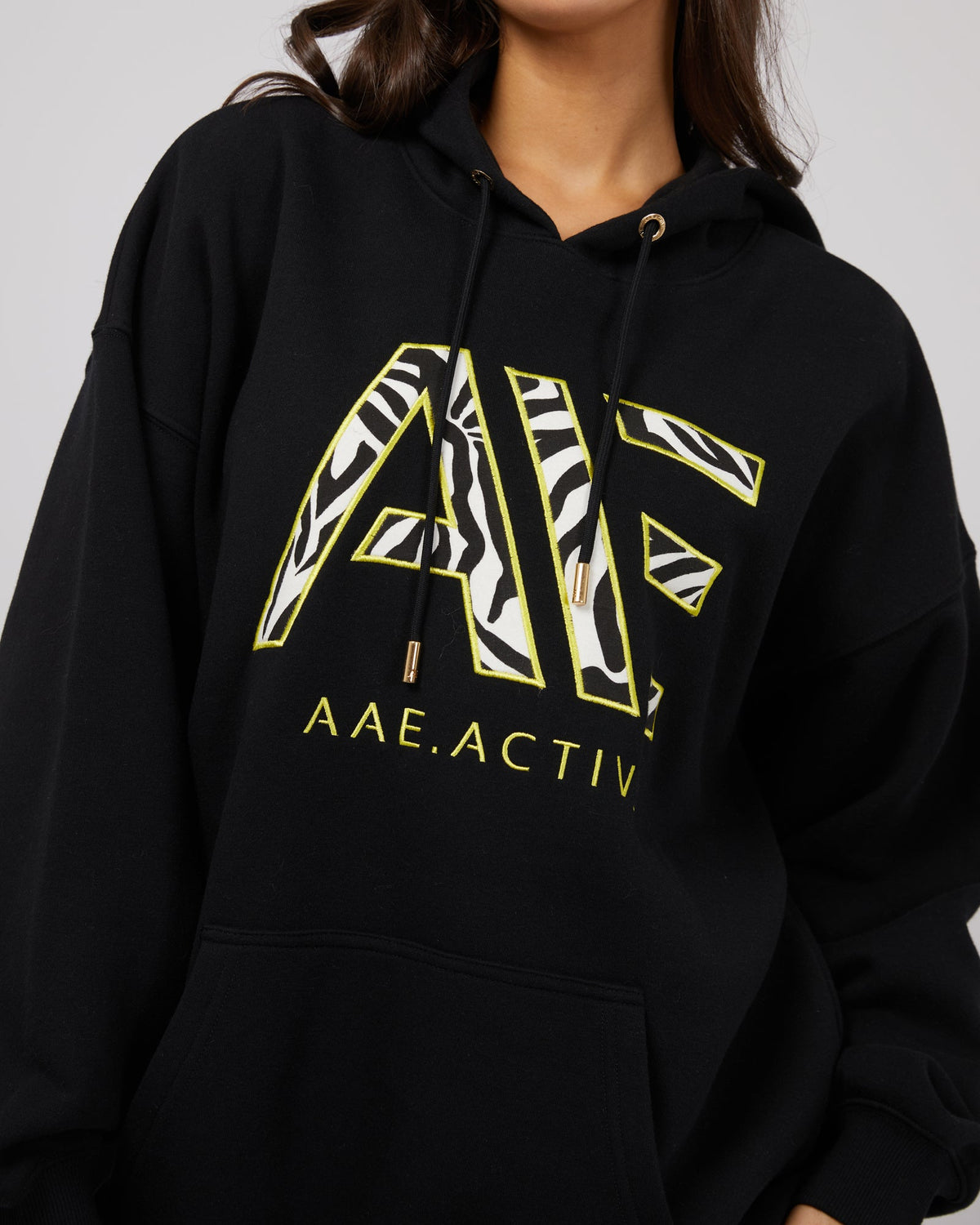 All About Eve-Parker Active Hoodie Black-Edge Clothing