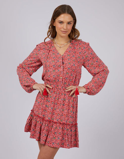 All About Eve-Rosanna Shirt Mini Dress Print-Edge Clothing