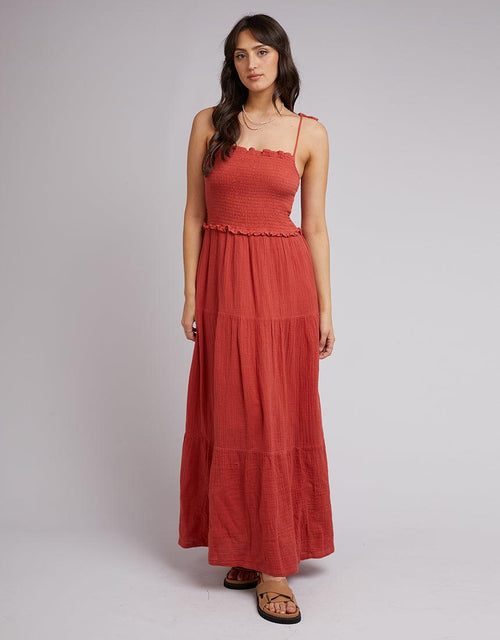 All About Eve-Rowie Maxi Dress Rust-Edge Clothing