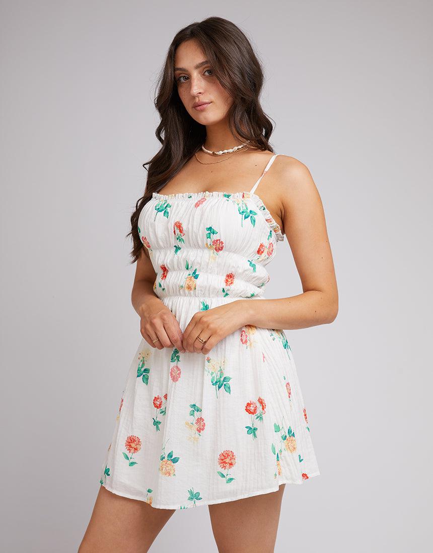 All About Eve-Santorini Mini Dress Print-Edge Clothing