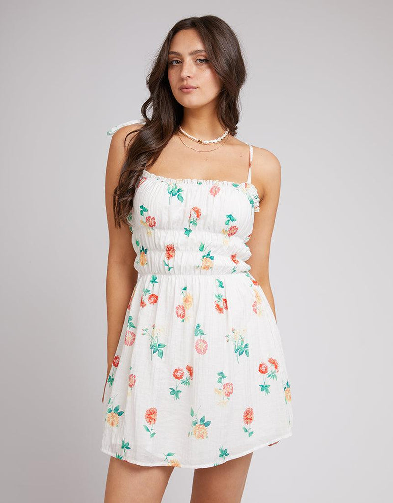 All About Eve-Santorini Mini Dress Print-Edge Clothing