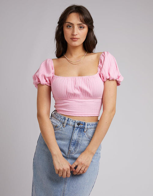 All About Eve-Shelby Top Pink-Edge Clothing