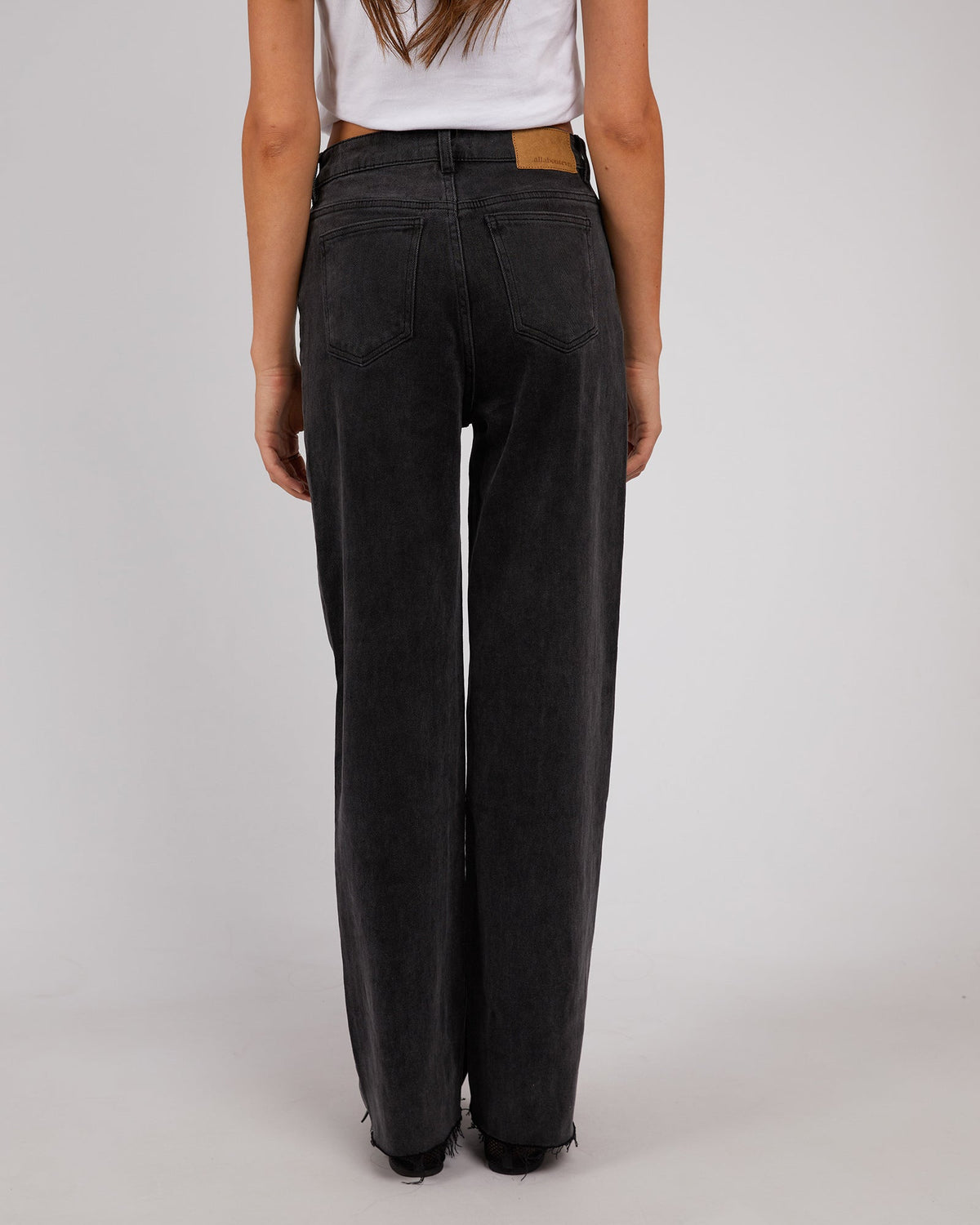 All About Eve-Skye Comfort Jean Washed Black-Edge Clothing