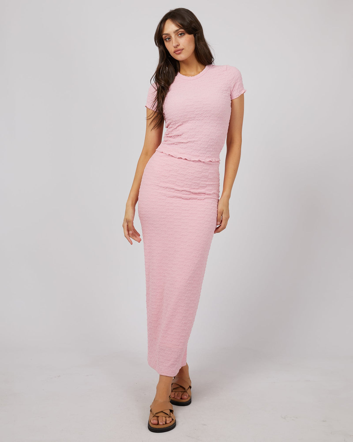 All About Eve-Sophie Maxi Skirt Pink-Edge Clothing