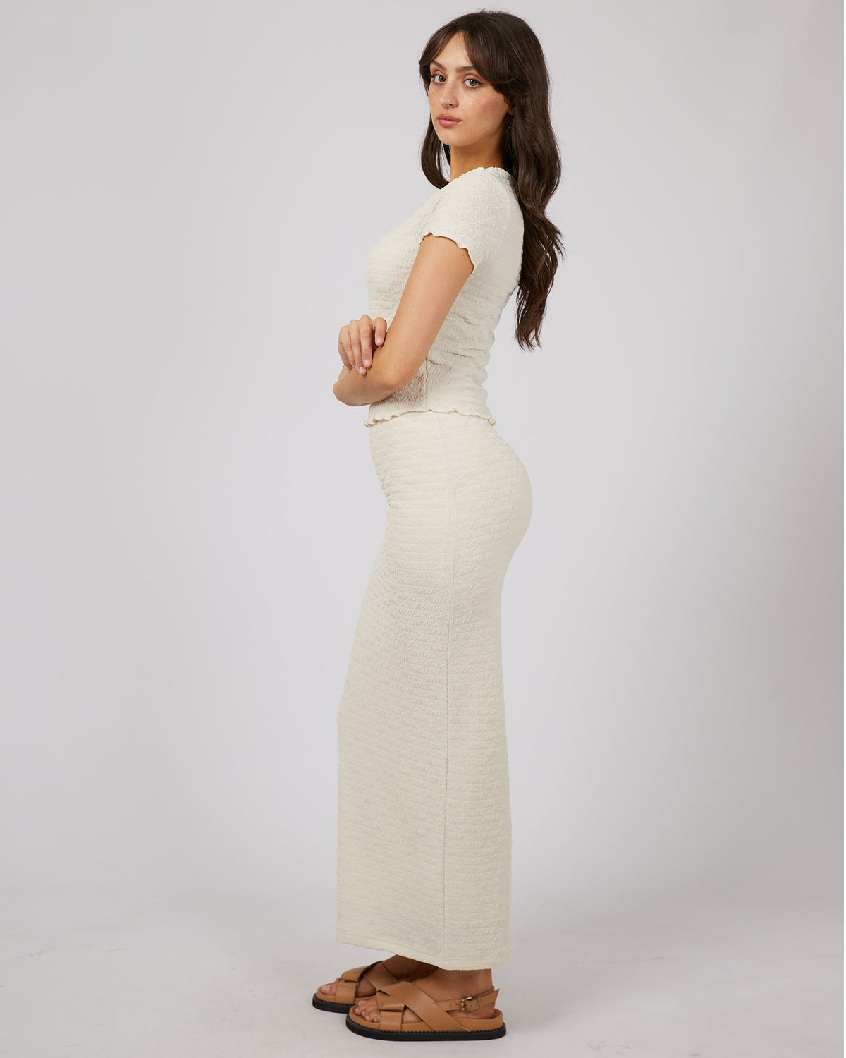 All About Eve-Sophie Maxi Skirt Vintage White-Edge Clothing