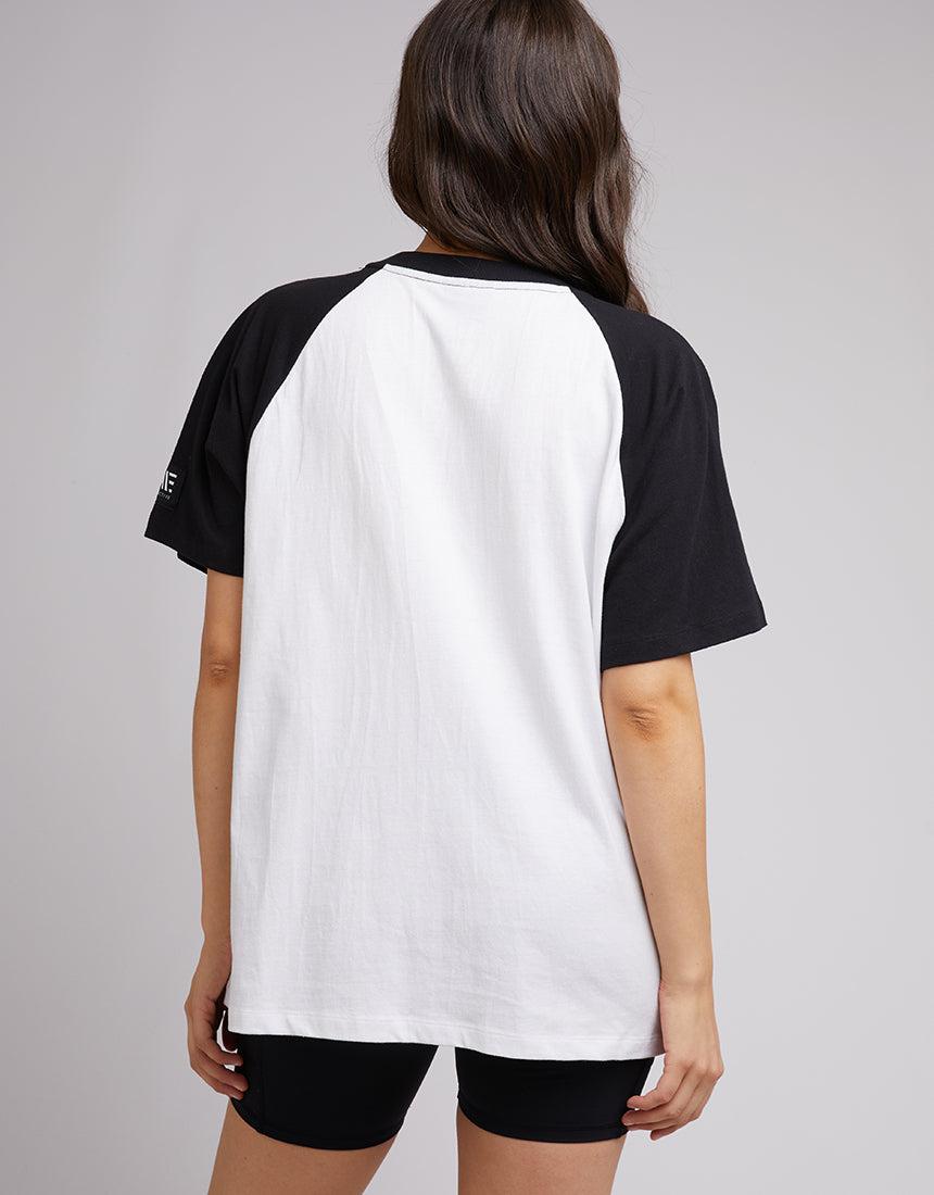 All About Eve-Squad Raglan Tee Black-Edge Clothing