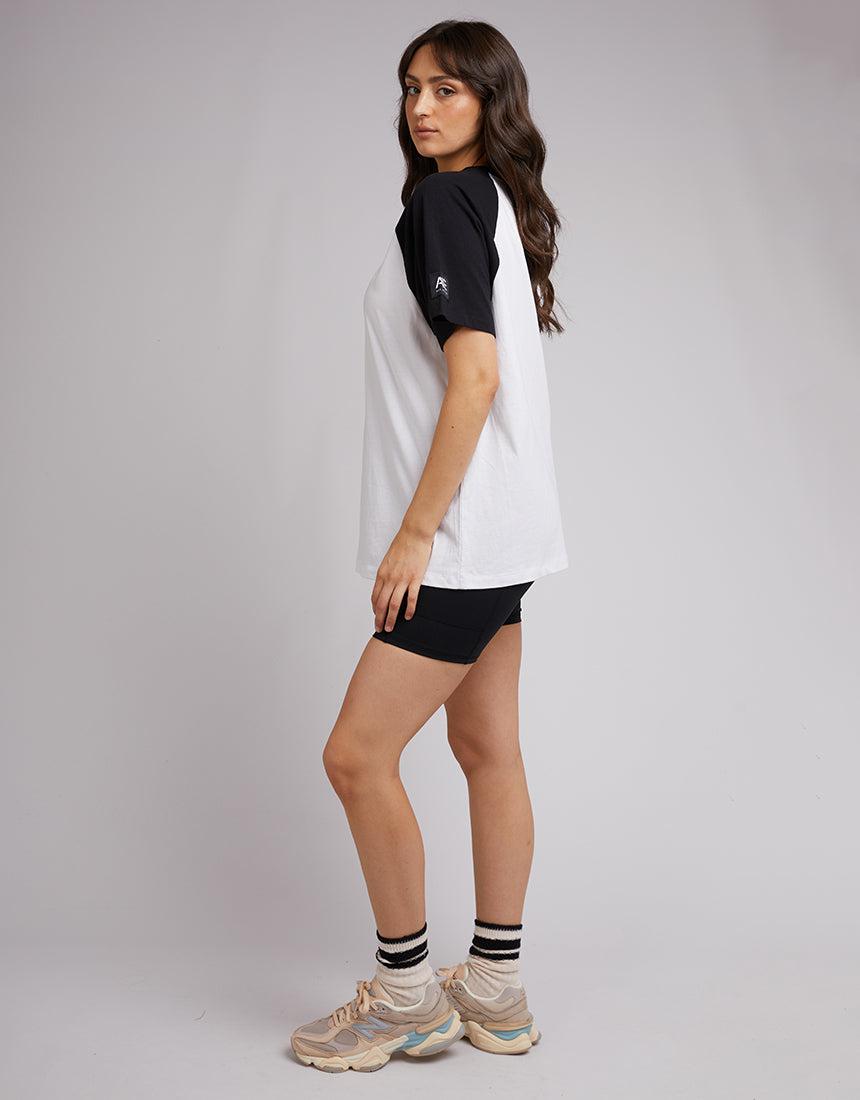 All About Eve-Squad Raglan Tee Black-Edge Clothing