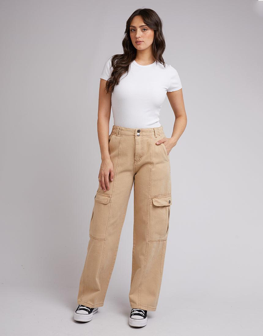 All About Eve-Stevie Cargo Pant Bone-Edge Clothing