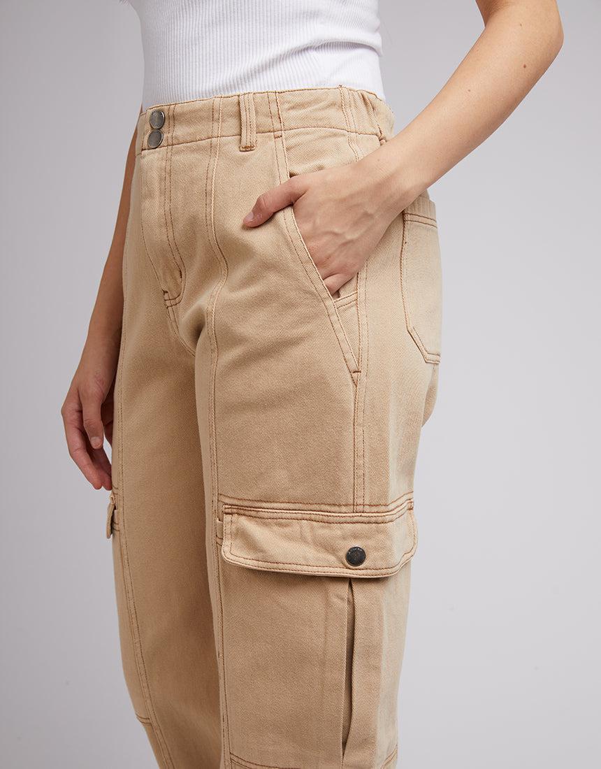 All About Eve-Stevie Cargo Pant Bone-Edge Clothing