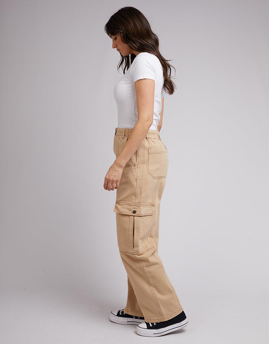 All About Eve-Stevie Cargo Pant Bone-Edge Clothing