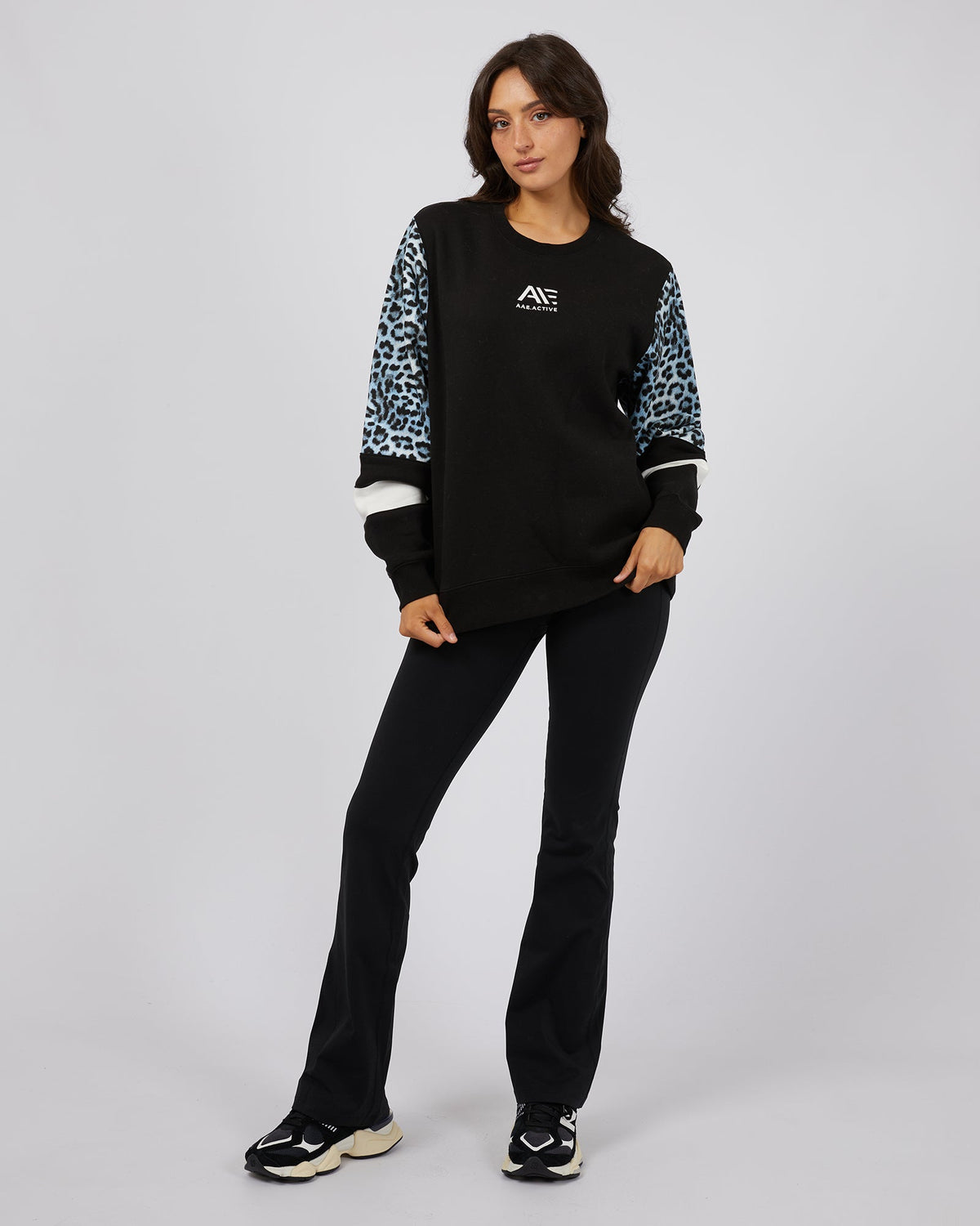 All About Eve-Summit Crew Black-Edge Clothing