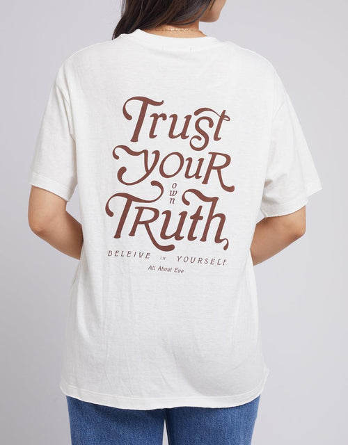 All About Eve-Trust Tee Vintage White-Edge Clothing