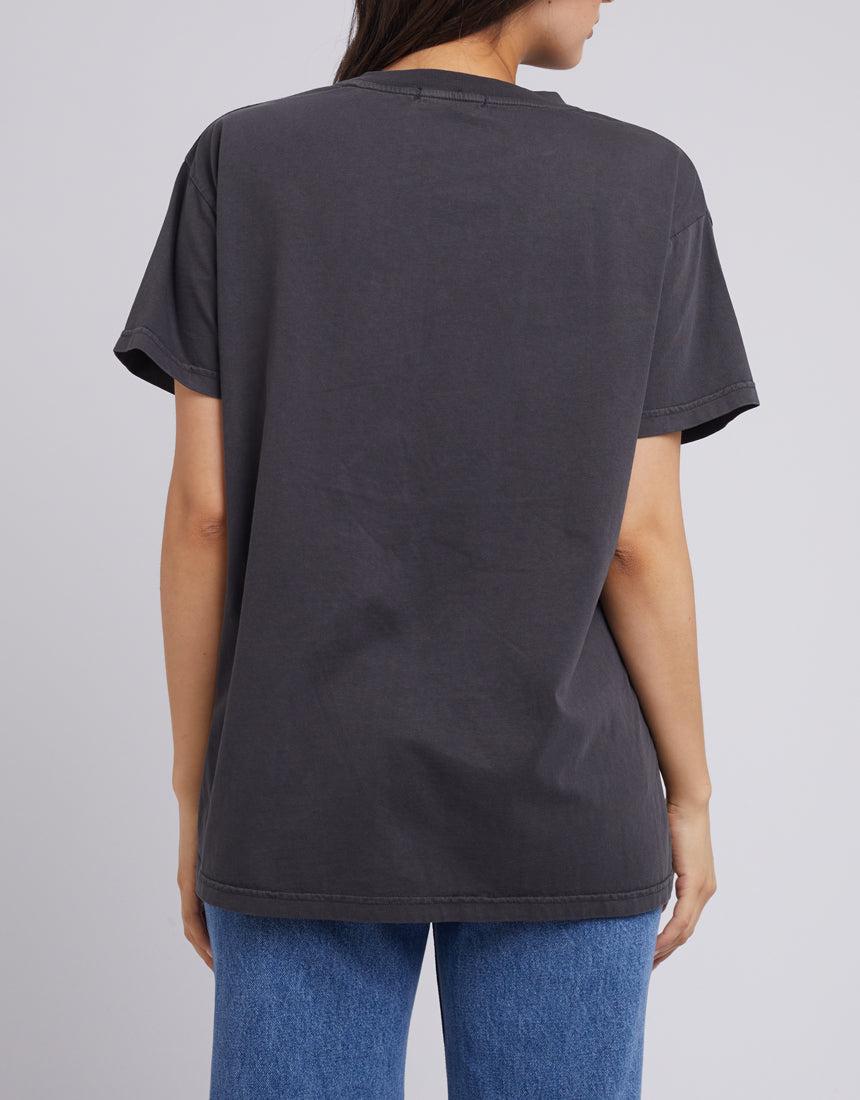 All About Eve-Wild Moon Tee Washed Black-Edge Clothing