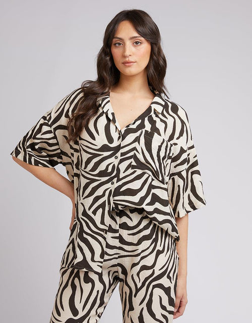 All About Eve-Ziggy Print Shirt-Edge Clothing