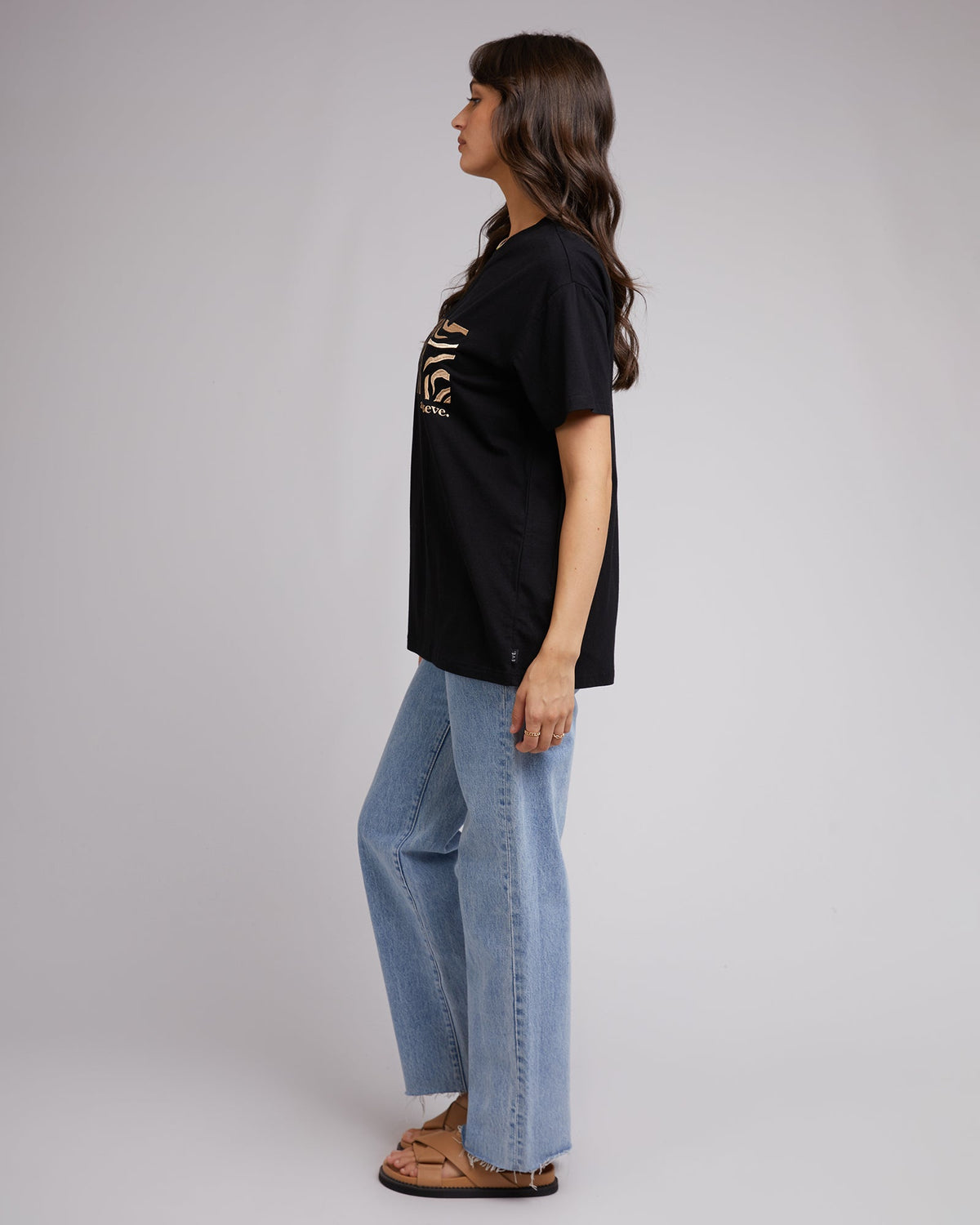 All About Eve-Ziggy Tee Black-Edge Clothing