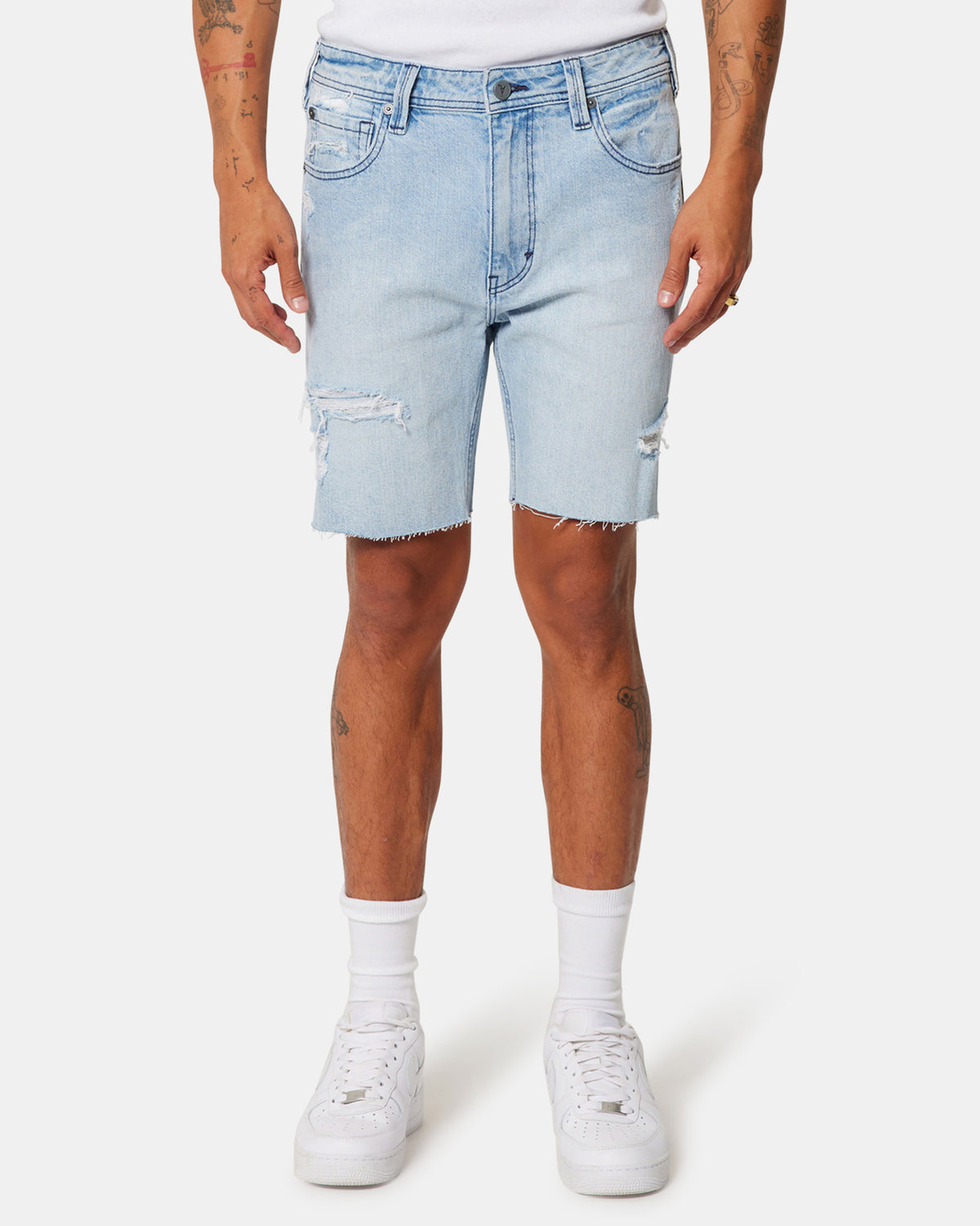 A1 Skinny Short Rogan Rip Blue