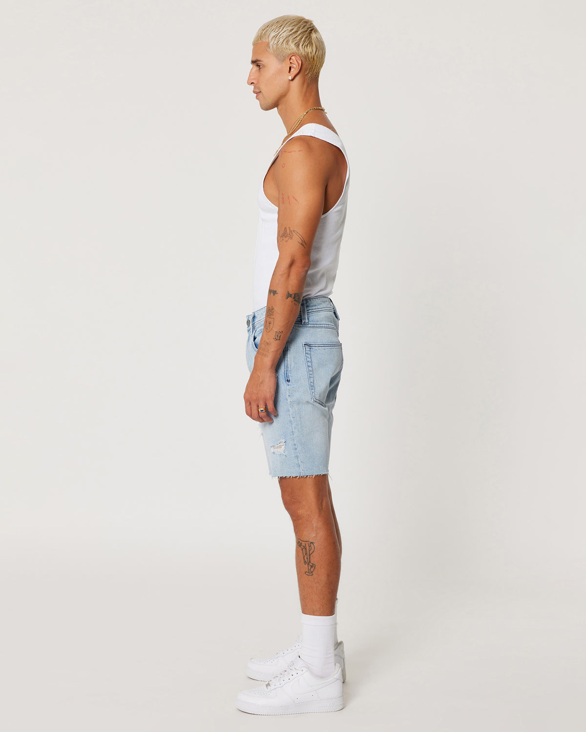 A1 Skinny Short Rogan Rip Blue