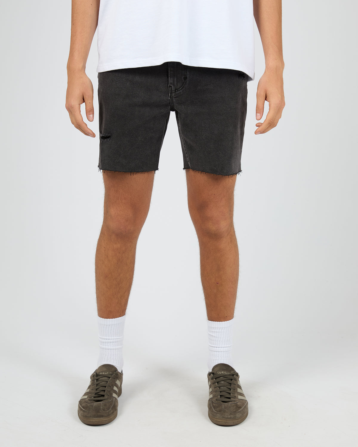 A2 Slim Short Bronson Rip Vintage Black