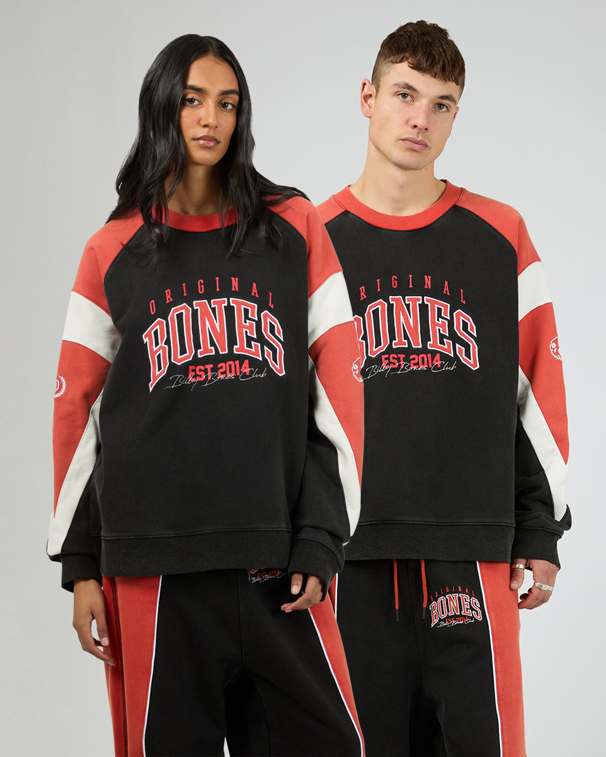 False Start Crew Washed Black Red