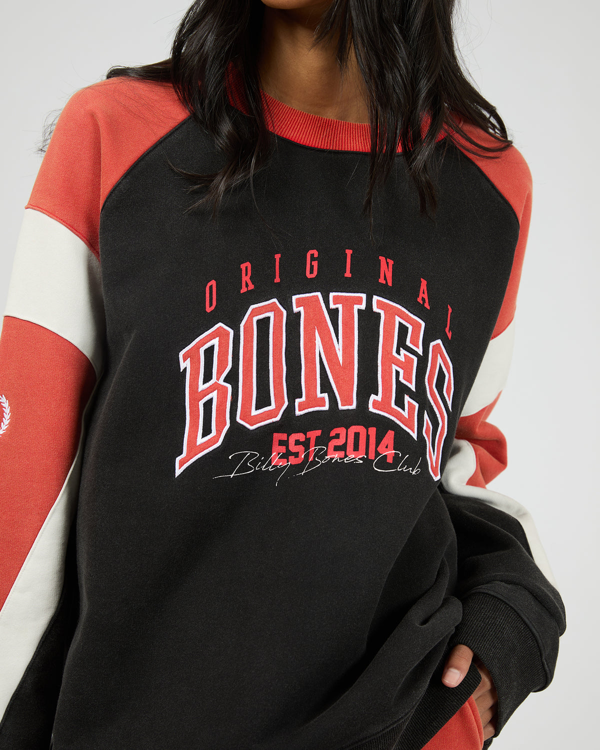 False Start Crew Washed Black Red