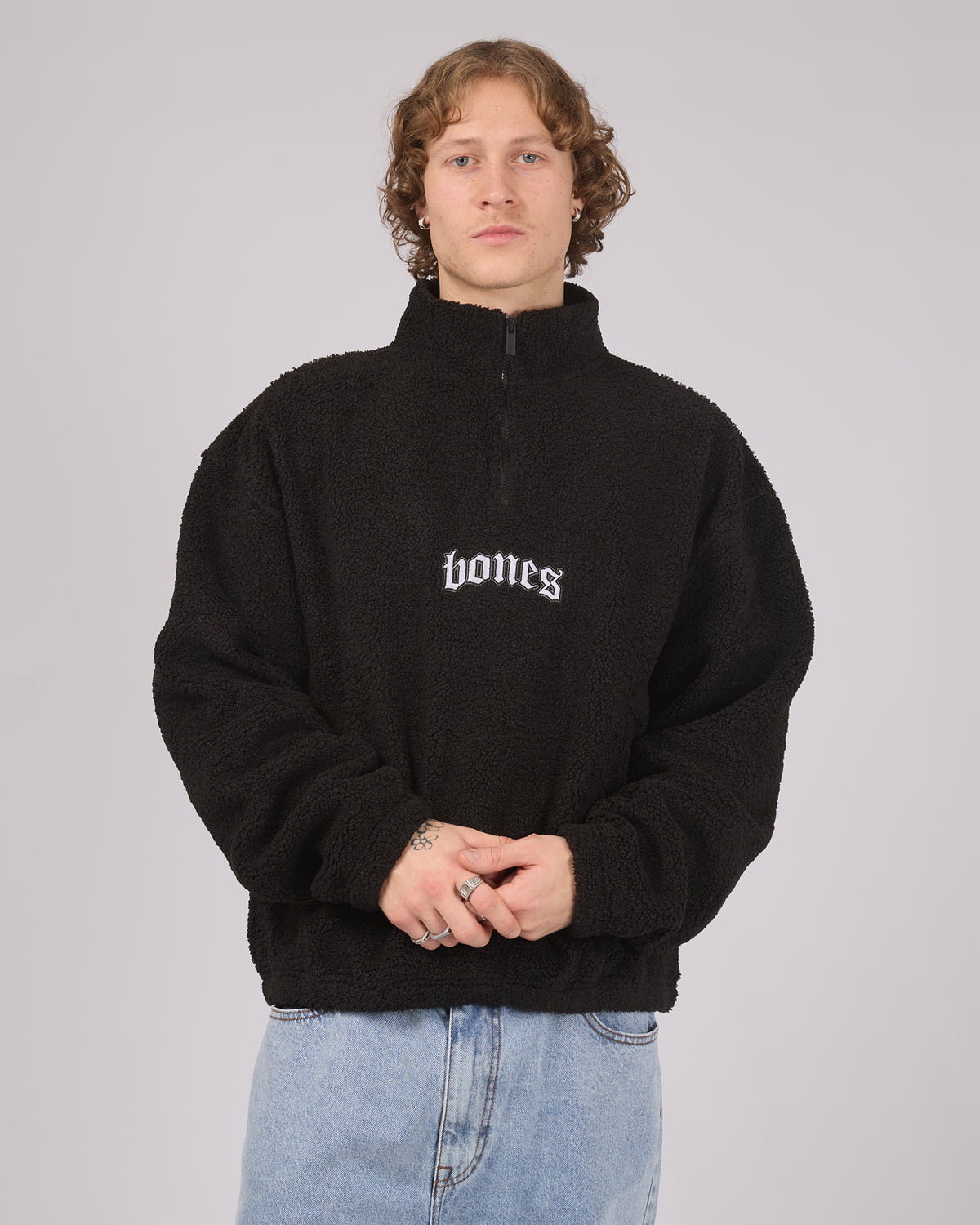 Webbed Collar Sherpa Black