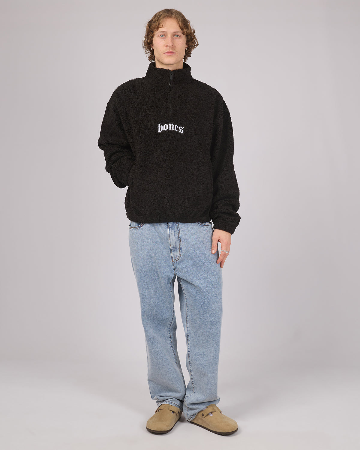 Webbed Collar Sherpa Black