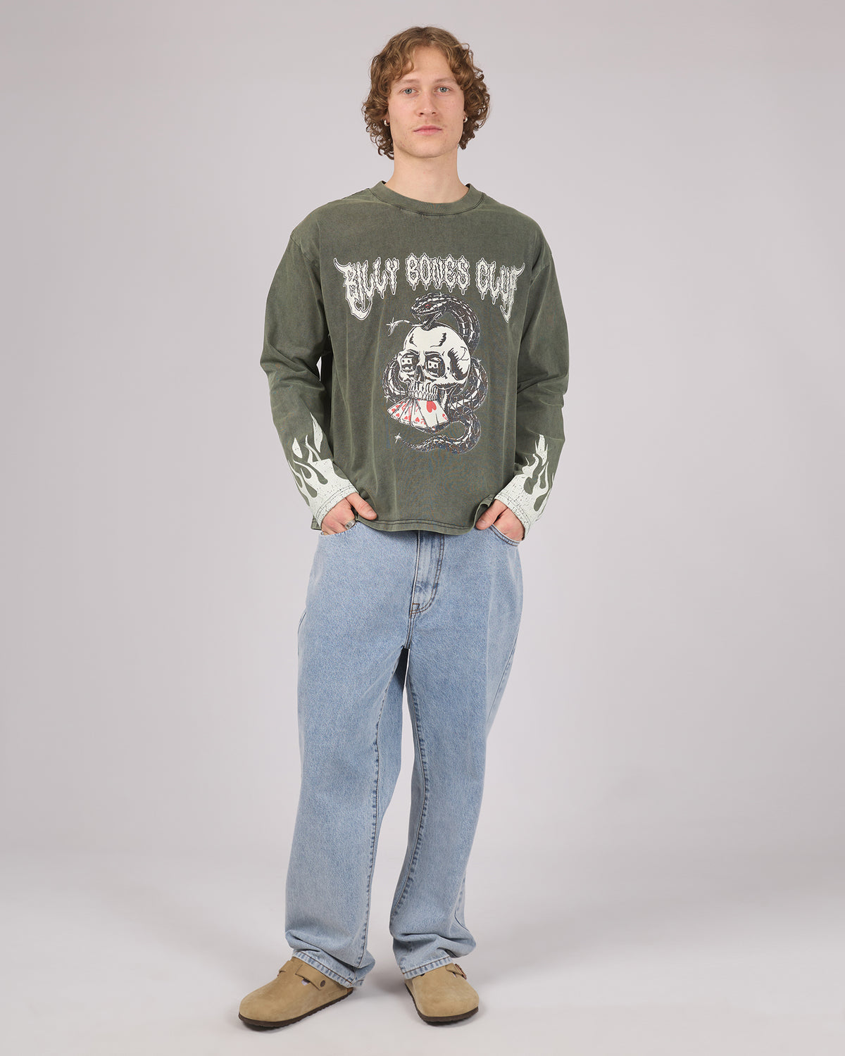Lucky Long Sleeve Tee Faded Sage