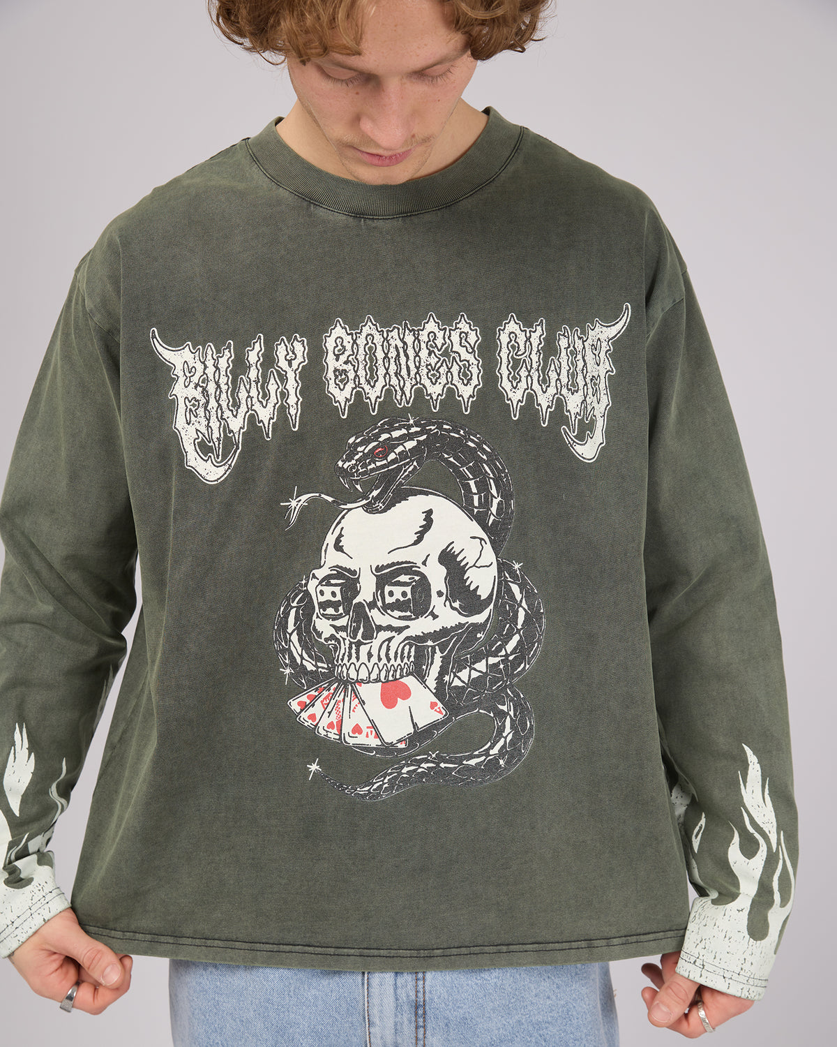 Lucky Long Sleeve Tee Faded Sage